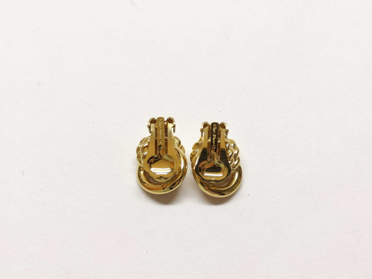 Dior Earrings Gold Twist Earrings