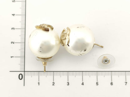 CHANEL Pearl Coco Earrings