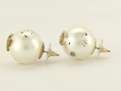 CHANEL Pearl Coco Earrings