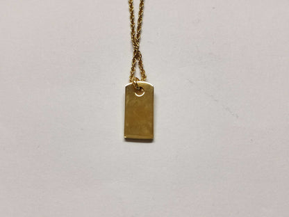 Dior Gold Plated Logo Chain Necklace