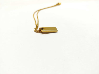 Dior Gold Plated Logo Chain Necklace