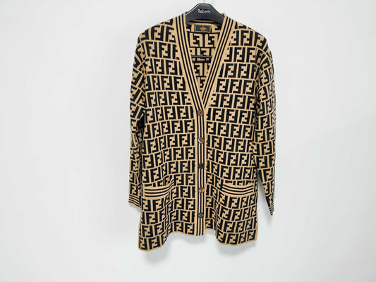 FENDI Zucca print cardigan