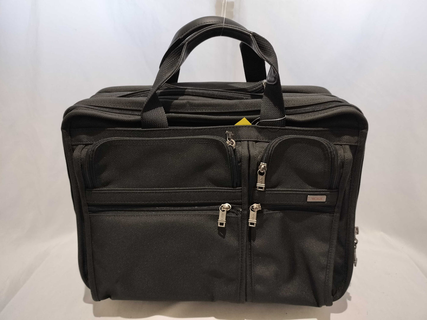 TUMI Canvas Nylon Carry Case Black Business Bag