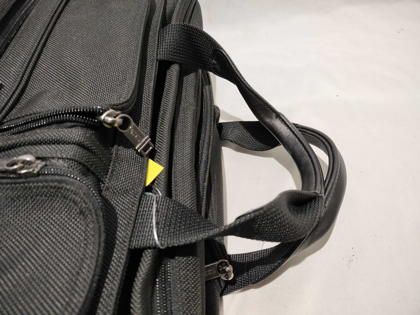 TUMI Canvas Nylon Carry Case Black Business Bag