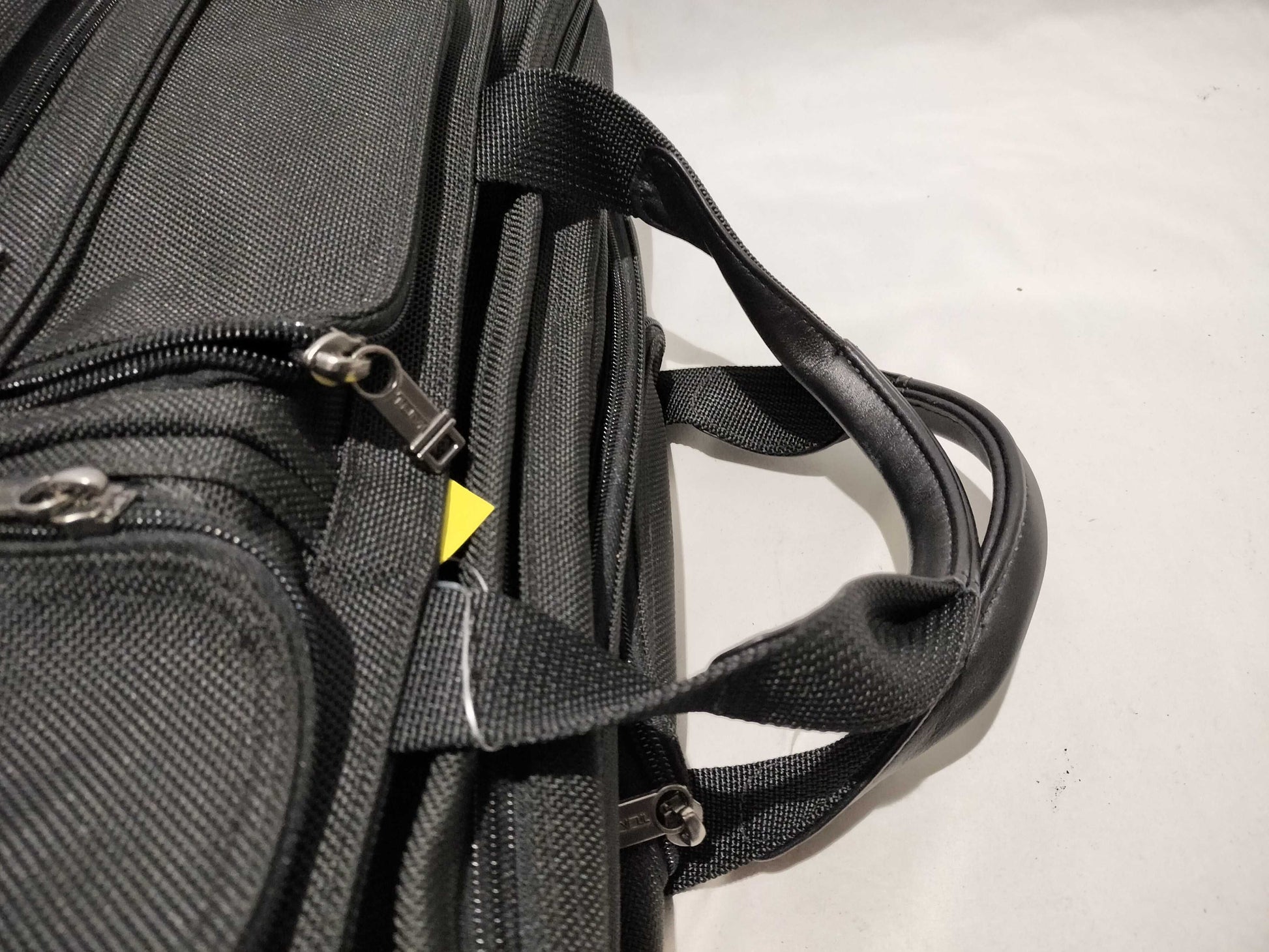 TUMI Canvas Nylon Carry Case Black Business Bag