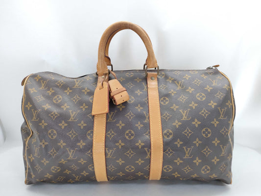 LOUIS VUITTON Monogram Old Keypol 45 Boston Bag
