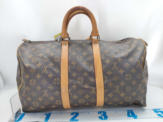 LOUIS VUITTON Monogram Old Keypol 45 Boston Bag