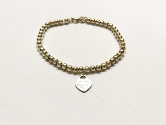 Tiffany & Co. Return to Mini Heart Bracelet, SV925, 5.8g