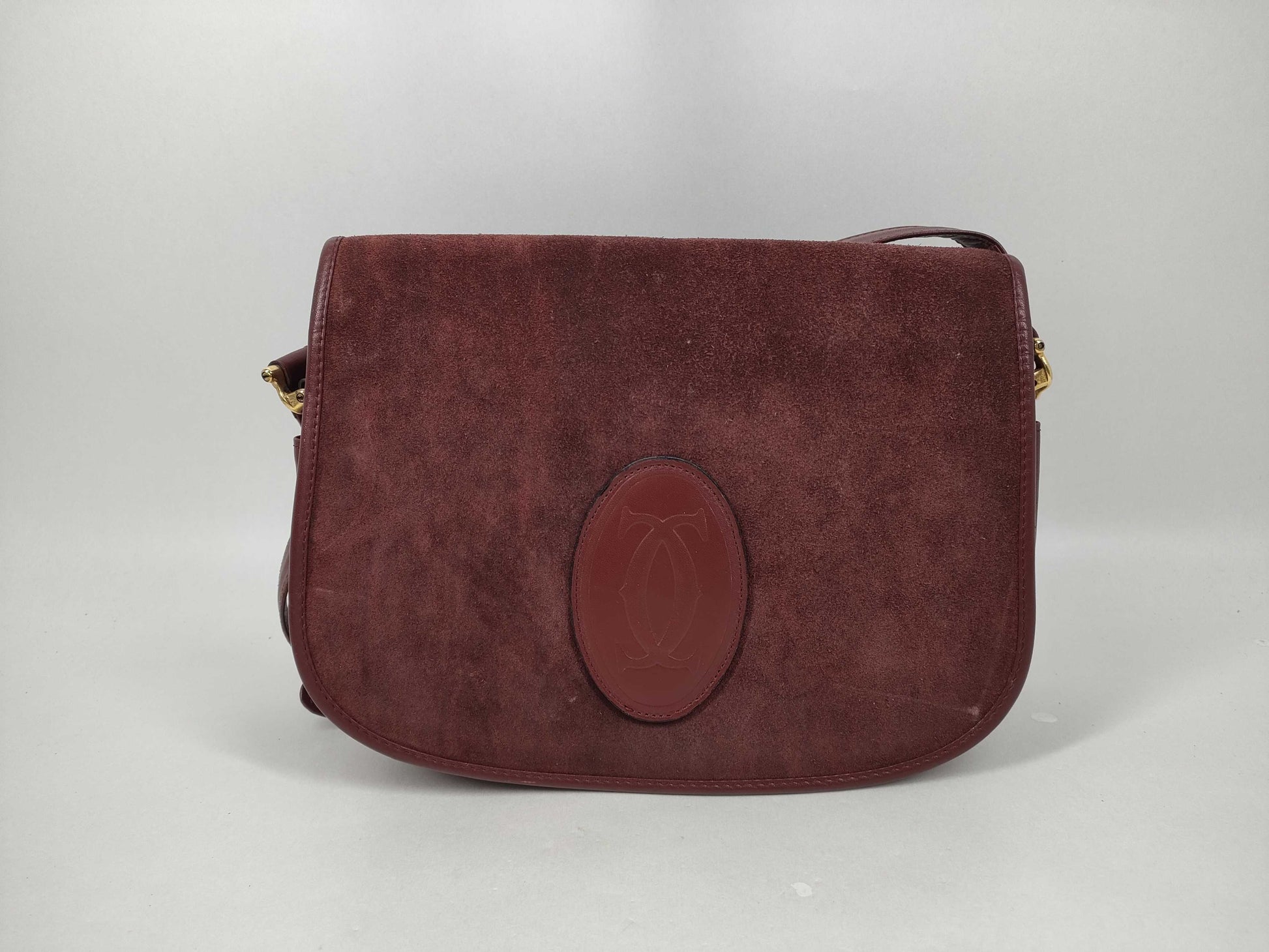 Cartier Must Must Suede Shoulder Bag