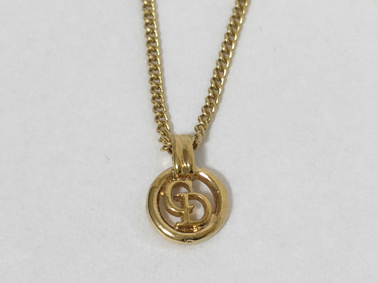Dior CD logo necklace, gold color