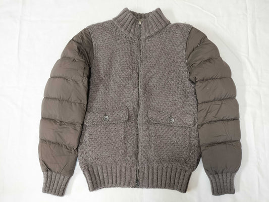 Herno Mixed Material Down Knit Jacket