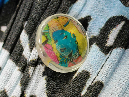 PLEATS PLEASE American Comic Space Print Top