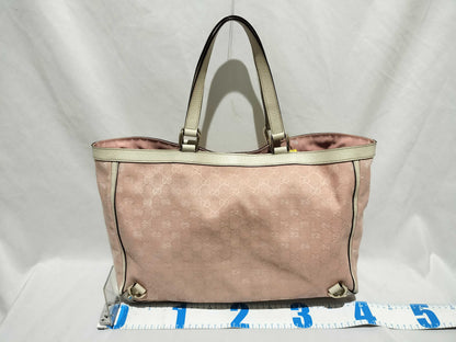 GUCCI GG Canvas Tote Bag Pink 141742 Tote Bag