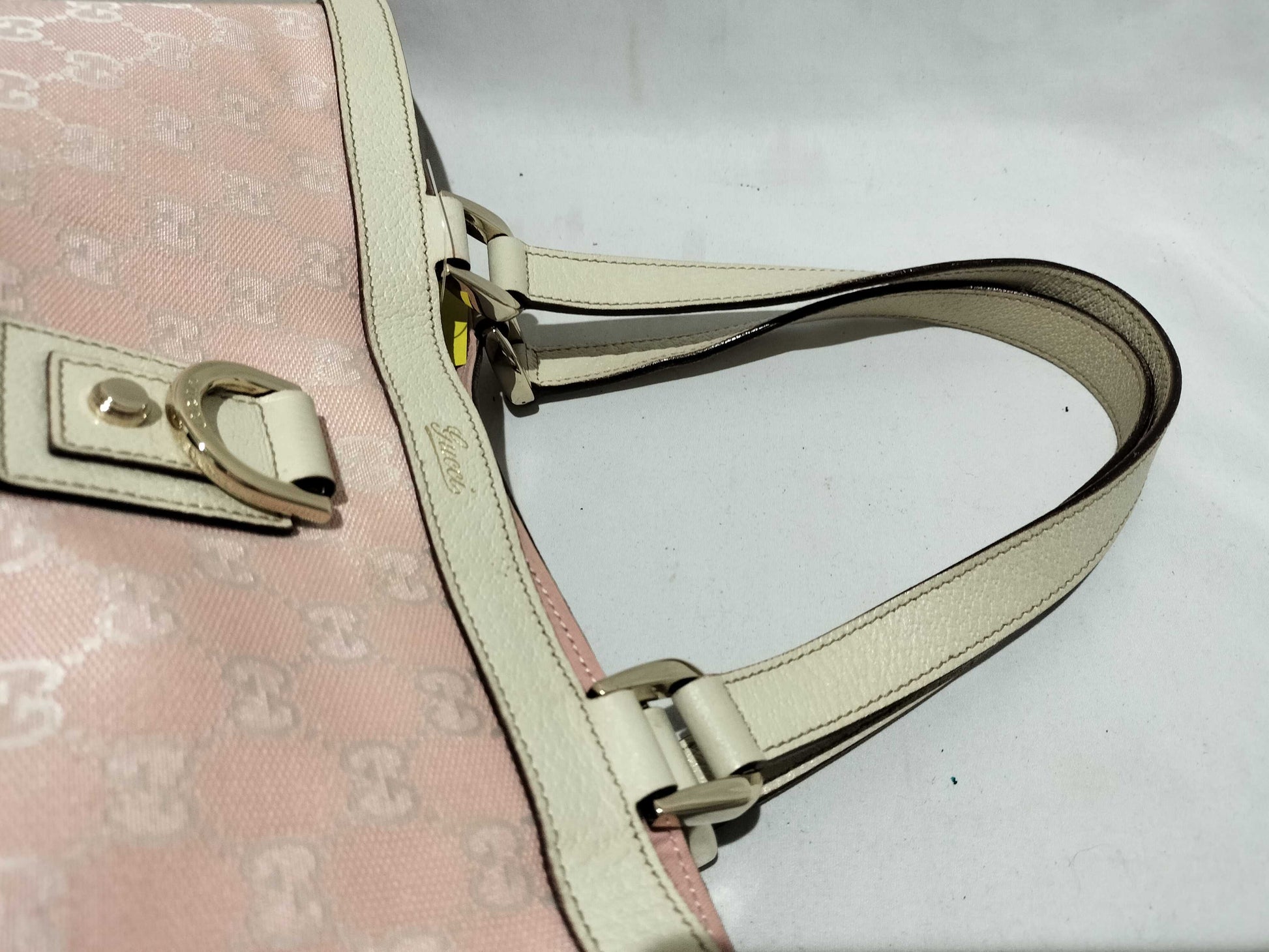 GUCCI GG Canvas Tote Bag Pink 141742 Tote Bag