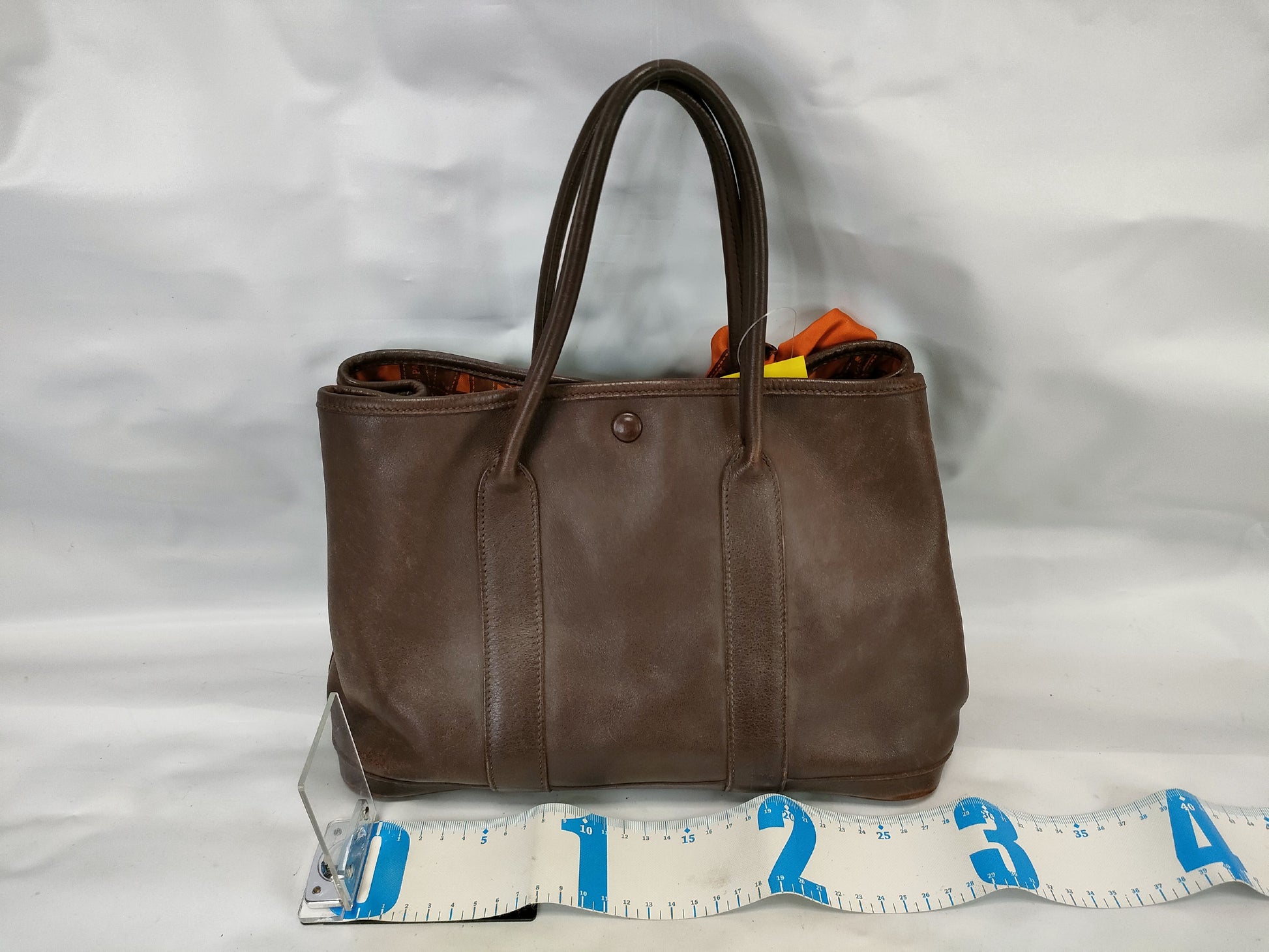 HERMES Garden Party TPM Garden Twily □I Engraved Tote Bag