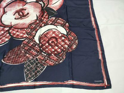 CHANEL Camellia Camellia/Coco Scarf