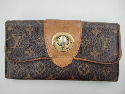 LOUIS VUITTON Monogram Porte-Feuille Boesi Turnlock Long Wallet Wallet