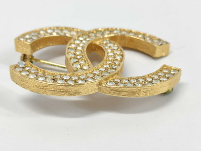 CHANEL Cocomark Rhinestone 174 Brooch Brooch