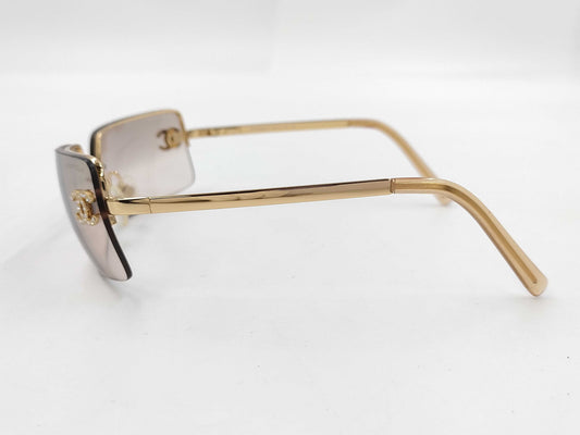 CHANEL Coco Rhinestone 62□15 Sunglasses / Glasses