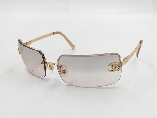 CHANEL Coco Rhinestone 62□15 Sunglasses / Glasses