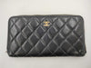 CHANEL Calf Mato Round Wallet Wallet