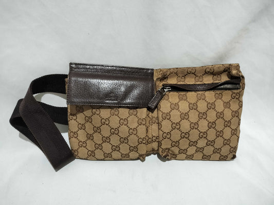 GUCCI GG Canvas Body Bag Waist Bag