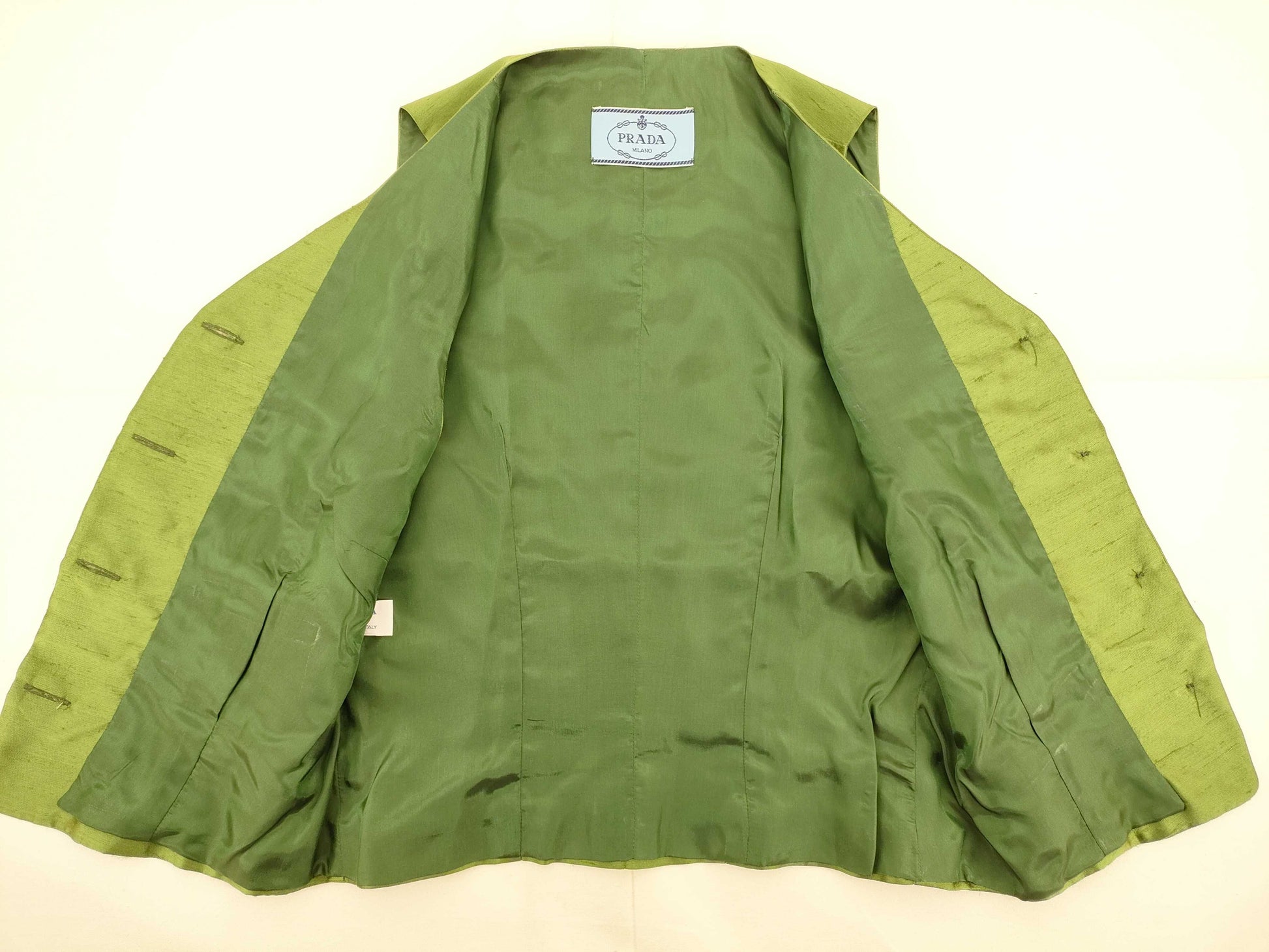 PRADA Green Silk Vest