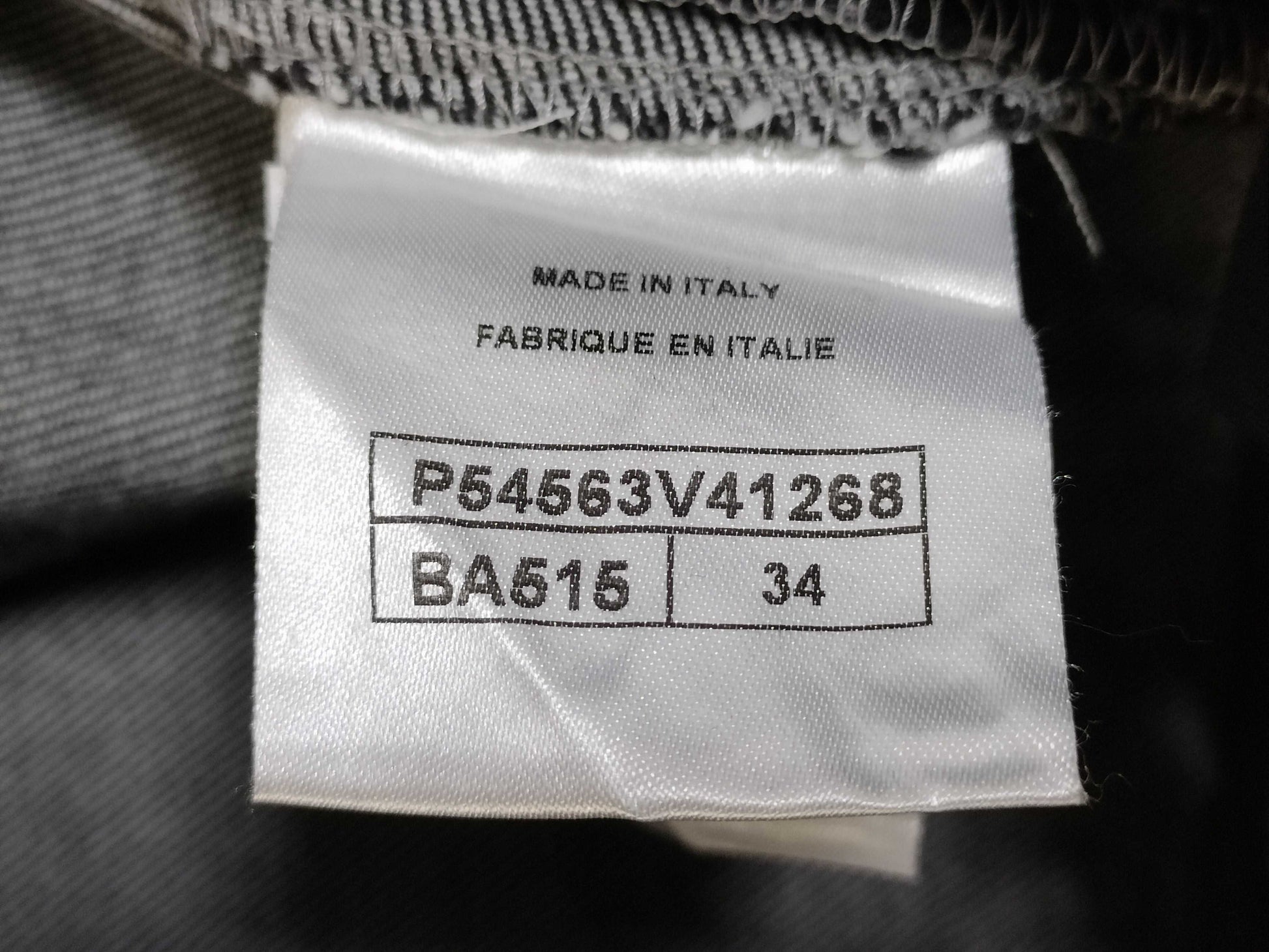 CHANEL Denim Pants, Black, Gripoa Button, P54563V41268