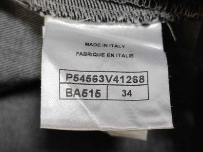 CHANEL Denim Pants, Black, Gripoa Button, P54563V41268