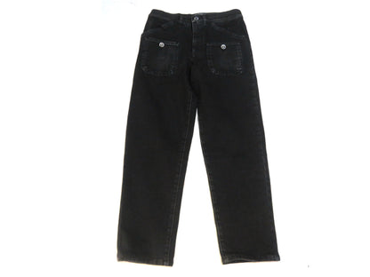 CHANEL Denim Pants, Black, Gripoa Button, P54563V41268