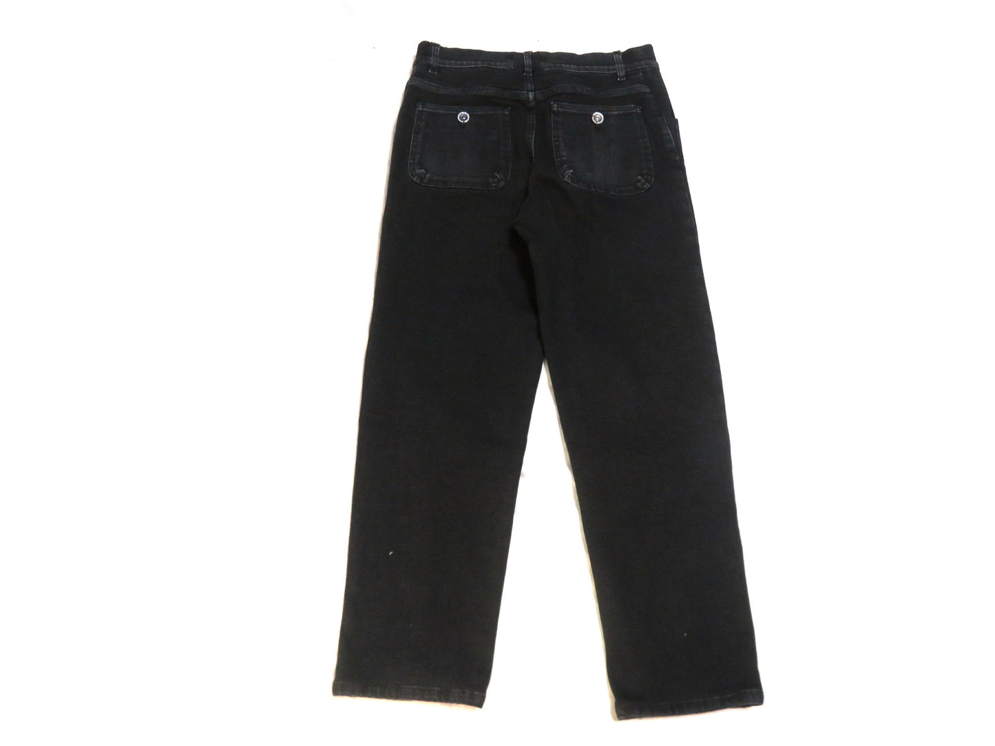 CHANEL Denim Pants, Black, Gripoa Button, P54563V41268