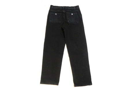 CHANEL Denim Pants, Black, Gripoa Button, P54563V41268