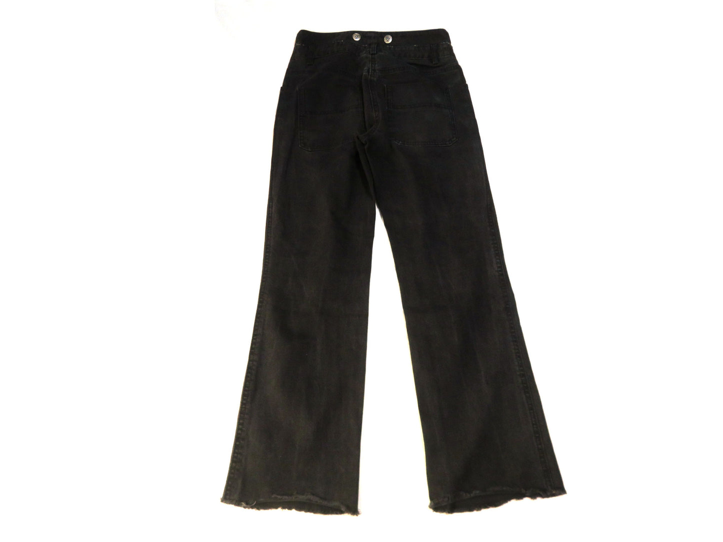 CHANEL 08A Denim Pants Black Coco Lion Button P33830V17745 Pants