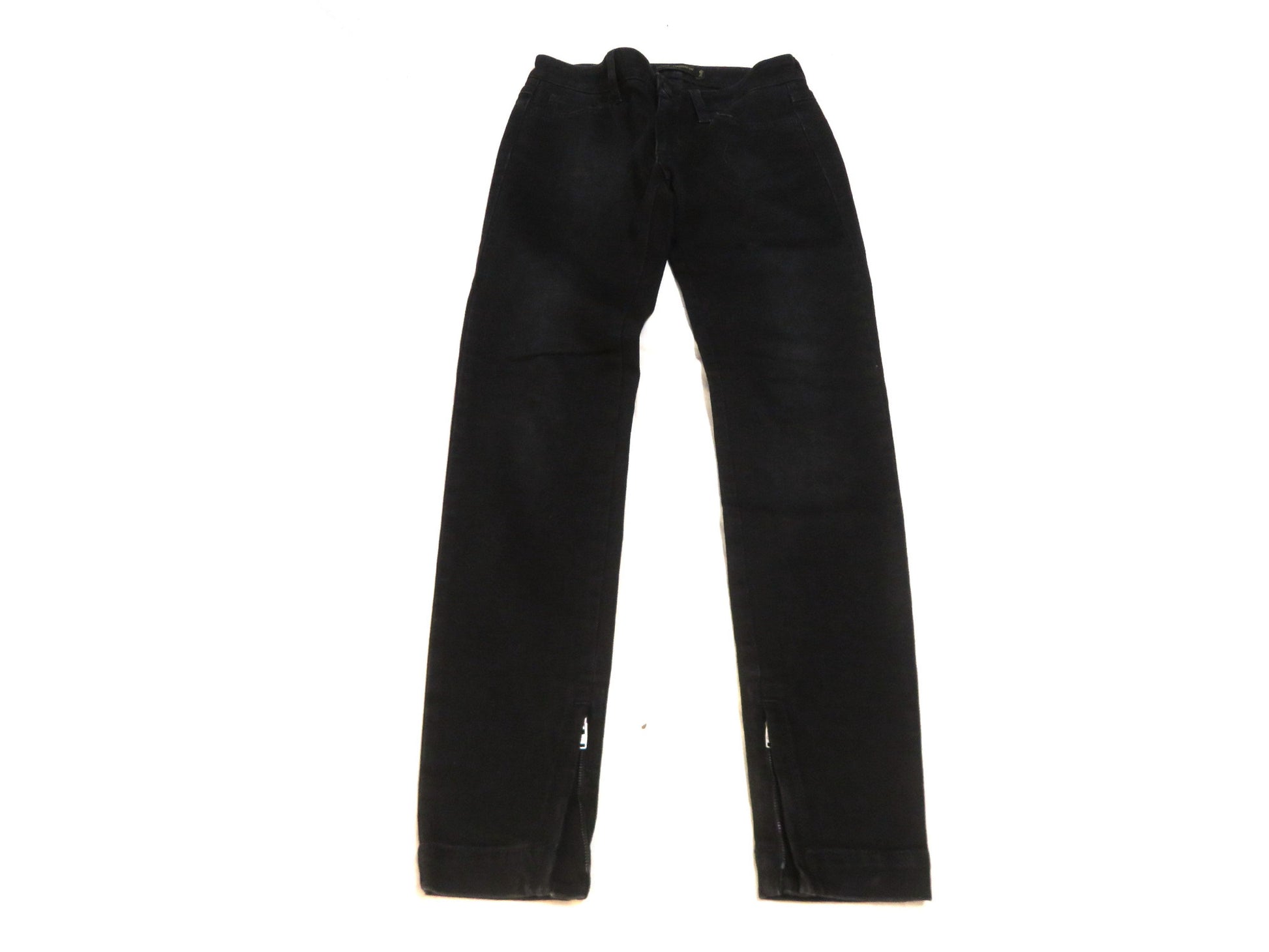 DOLCE&GABBANA Denim Pants, Black, Zippered Hem