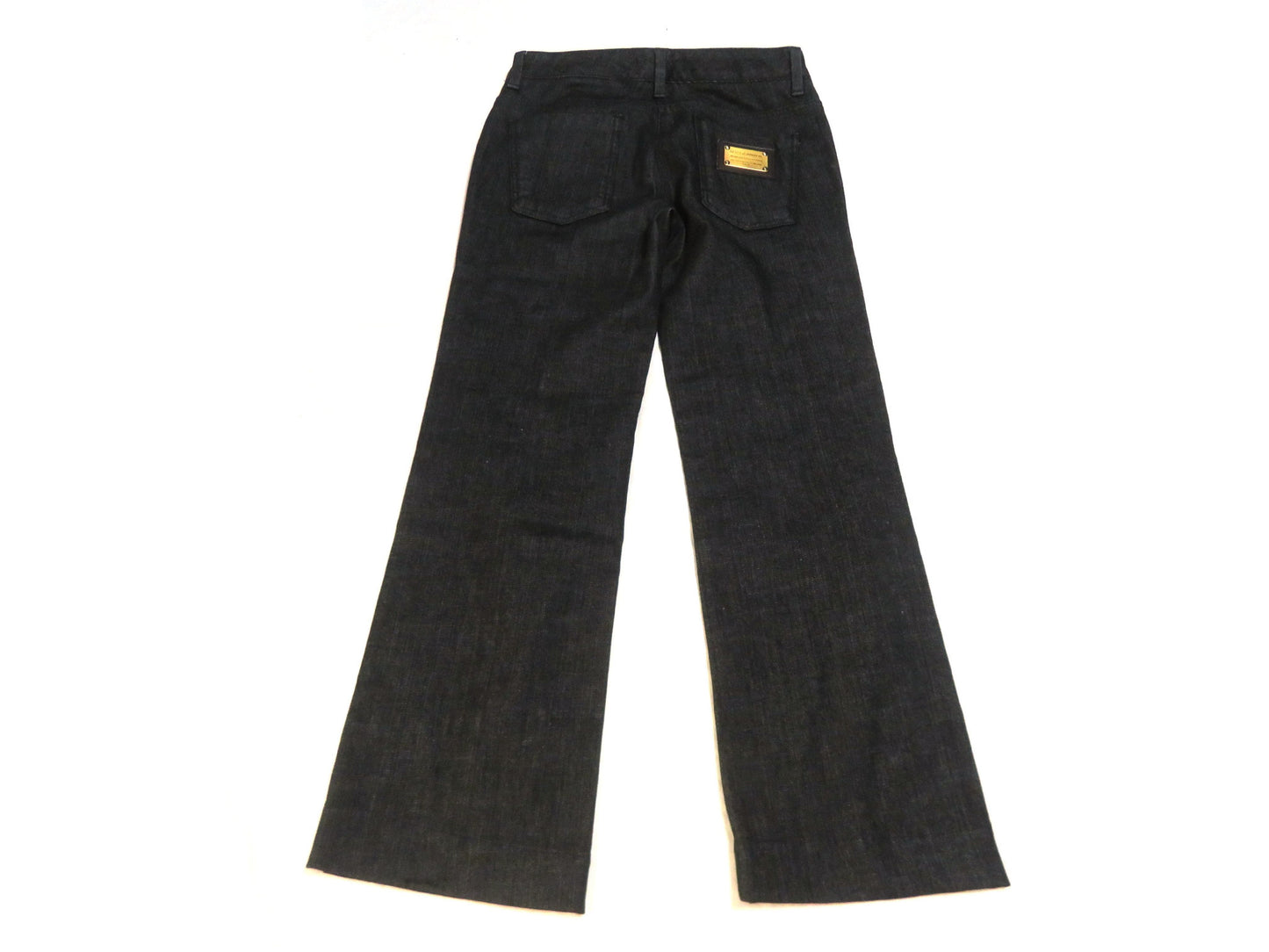 DOLCE&GABBANA Denim Pants Blue Gold Plated? Stitched Pants
