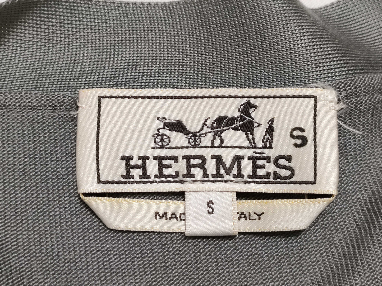 HERMES 100% Silk Cardigan