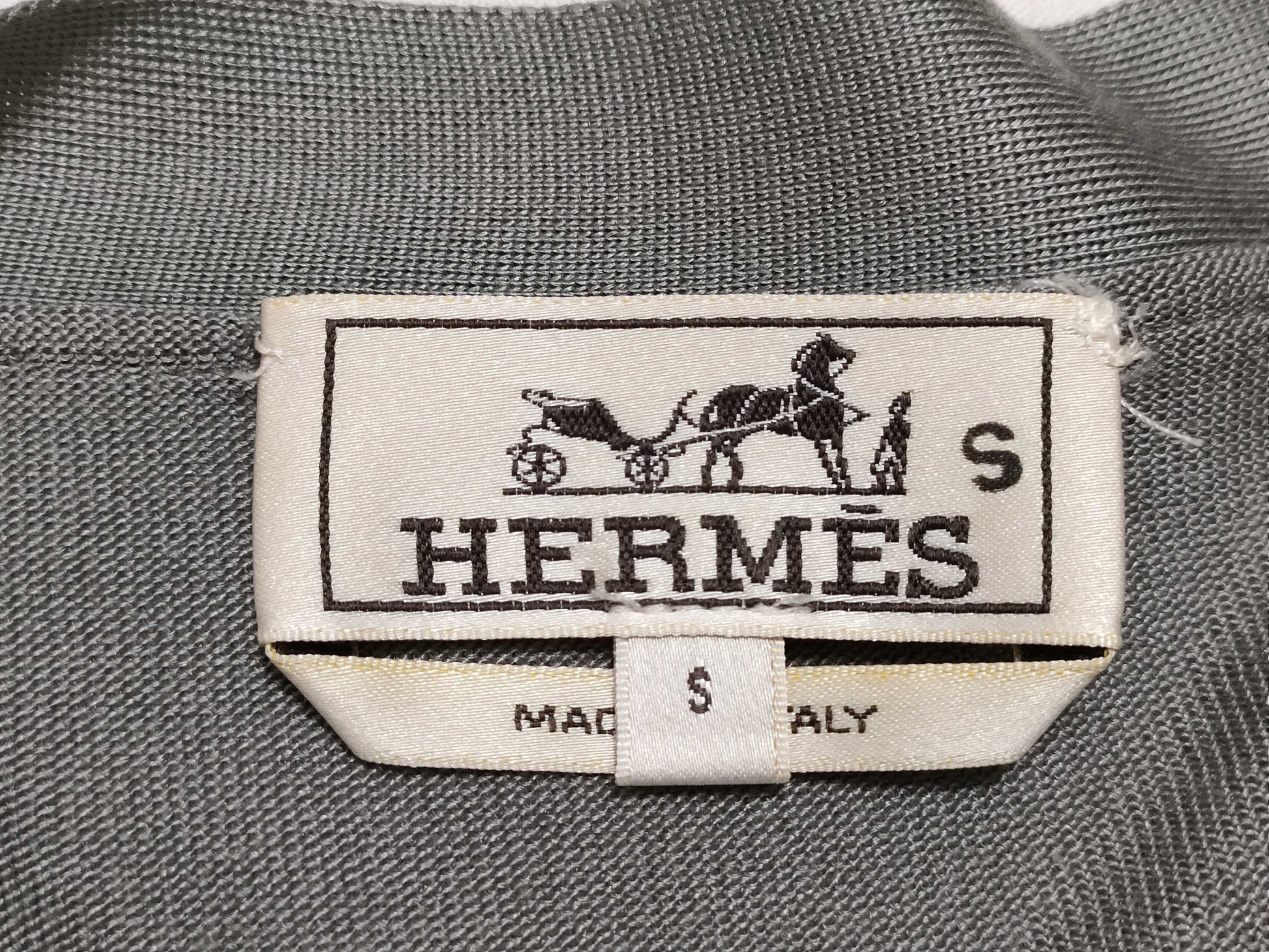 HERMES 100% Silk Cardigan