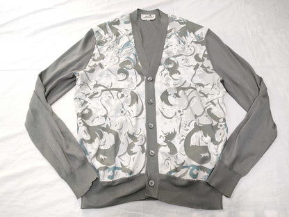 HERMES 100% Silk Cardigan