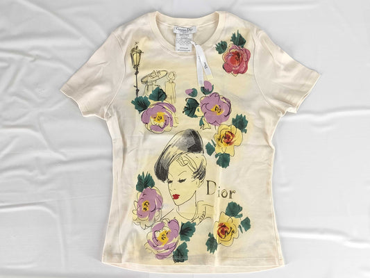 Dior Christian Dior Flower Motif T-Shirt