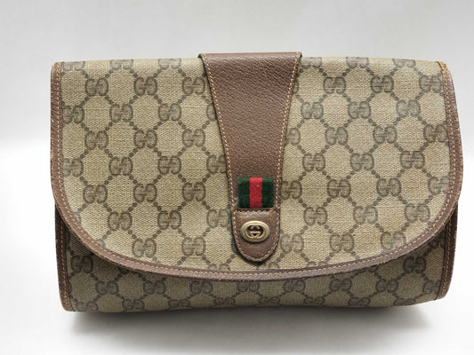 GUCCI Old Gucci Sherry Line GG Supreme Second Bag Second Bag