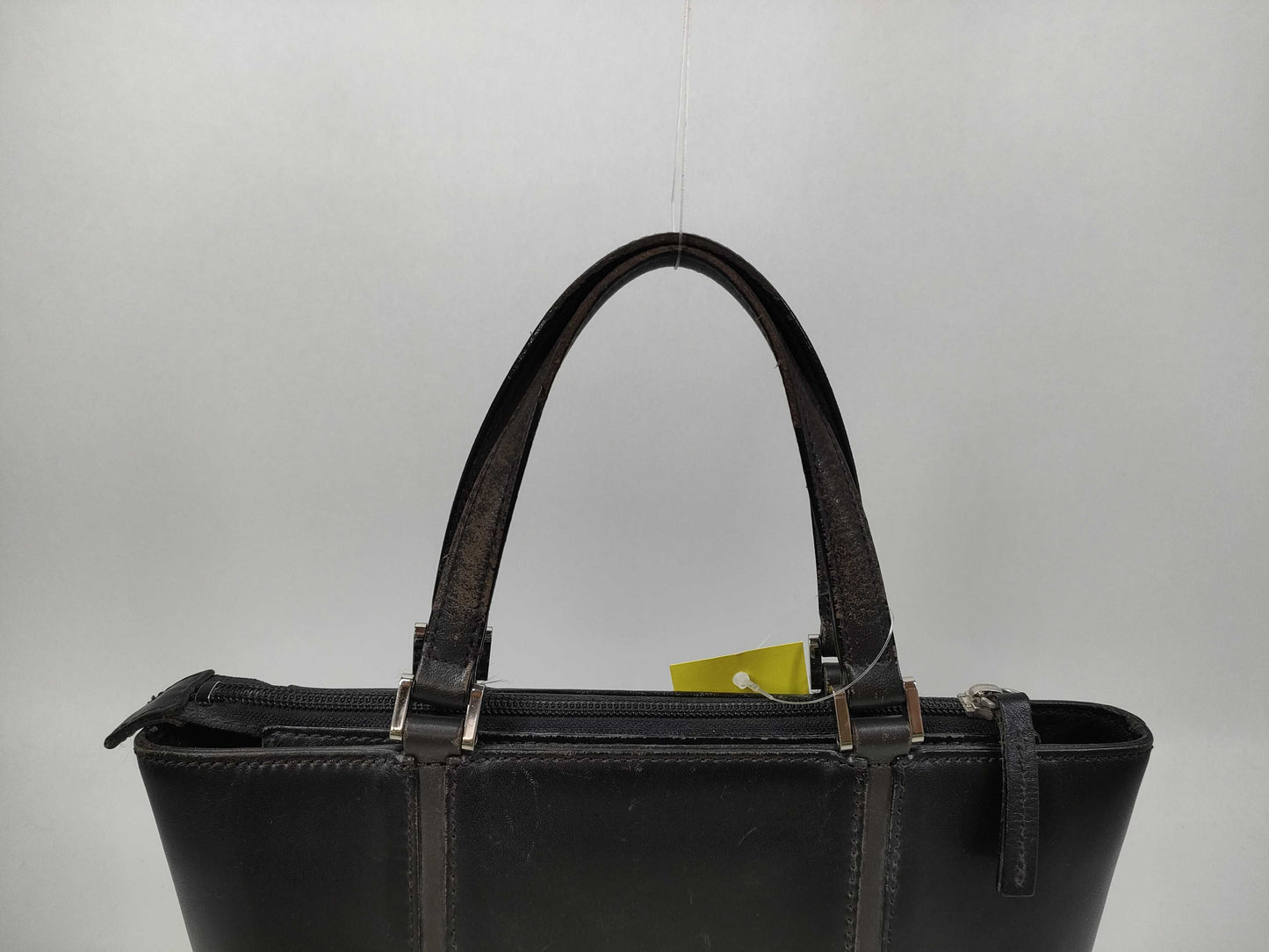 BURBERRY Leather Handbag with Nova Check Interior