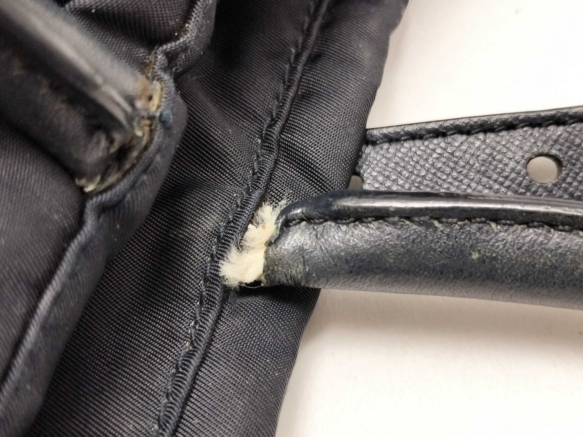 PRADA Nylon 2-Way Tote Bag with Gold Hardware