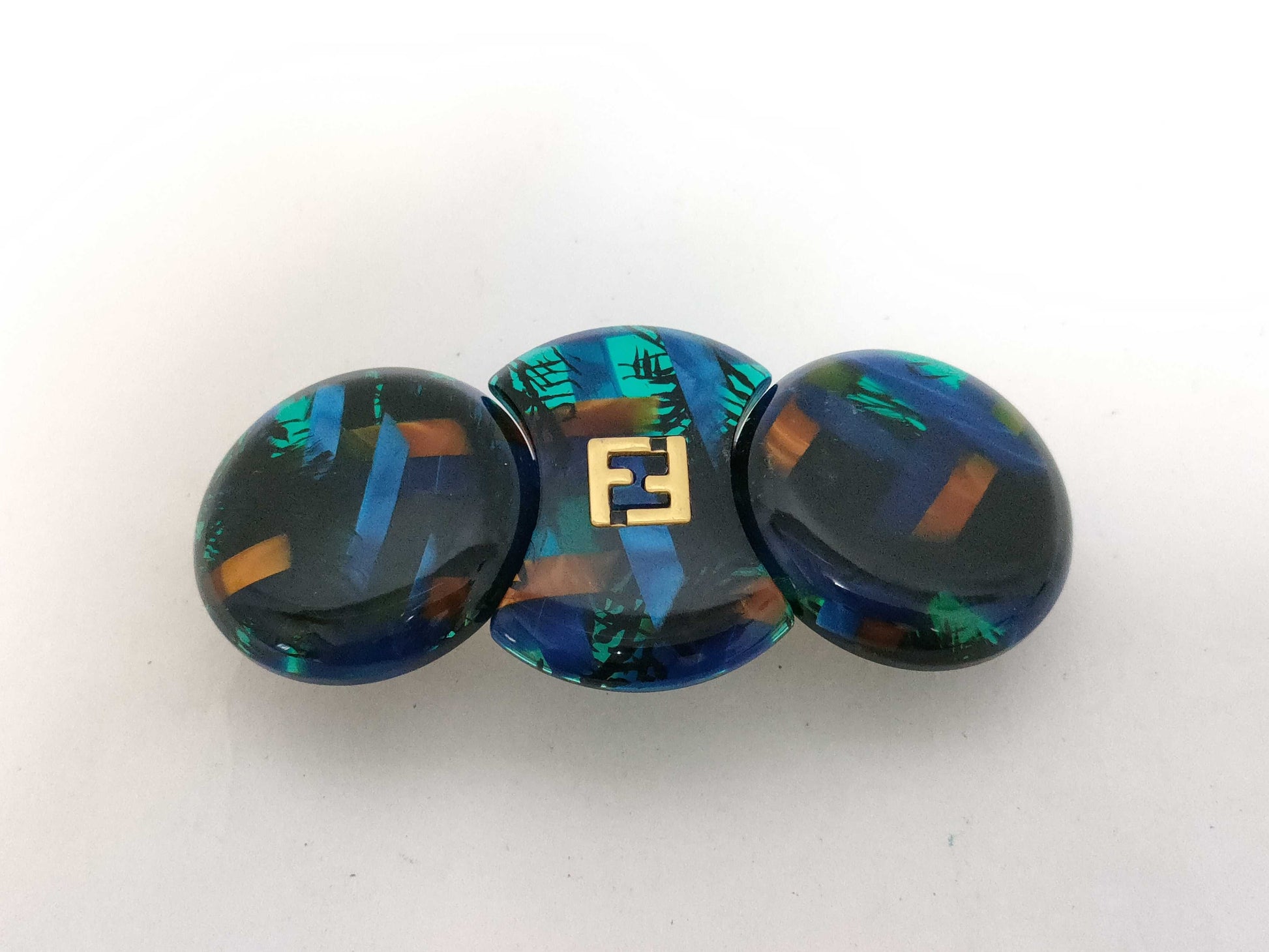 FENDI Barrette and other 4-piece hair accessories