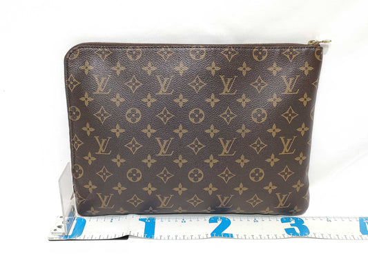 LOUIS VUITTON Monogram M53456 Poche Document Clutch Bag