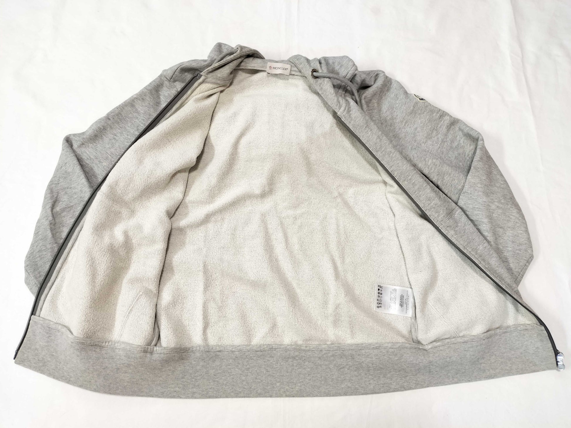 MONCLER Maglia Hoodie Gray Top