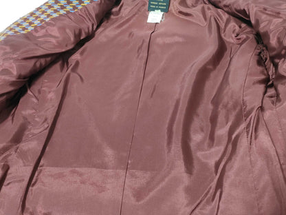 CELINE Houndstooth Wool Set with Sulky Motif Shell Buttons Other Apparel