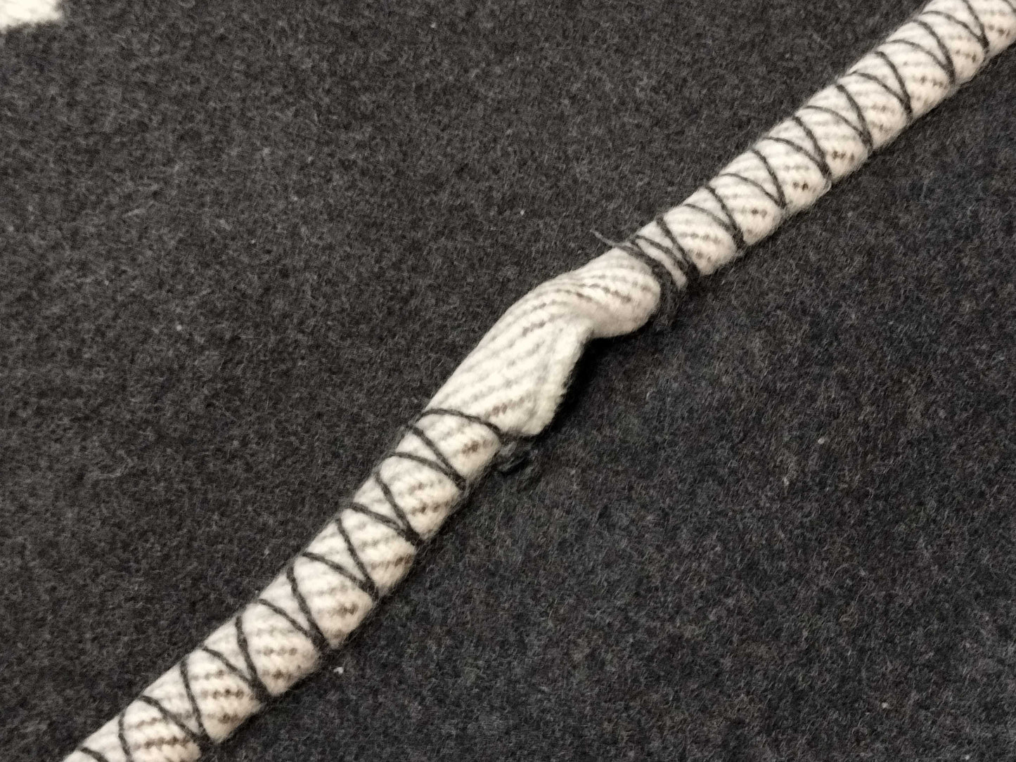 HERMES Blanket/H Logo/Cashmere Blend Other Apparel