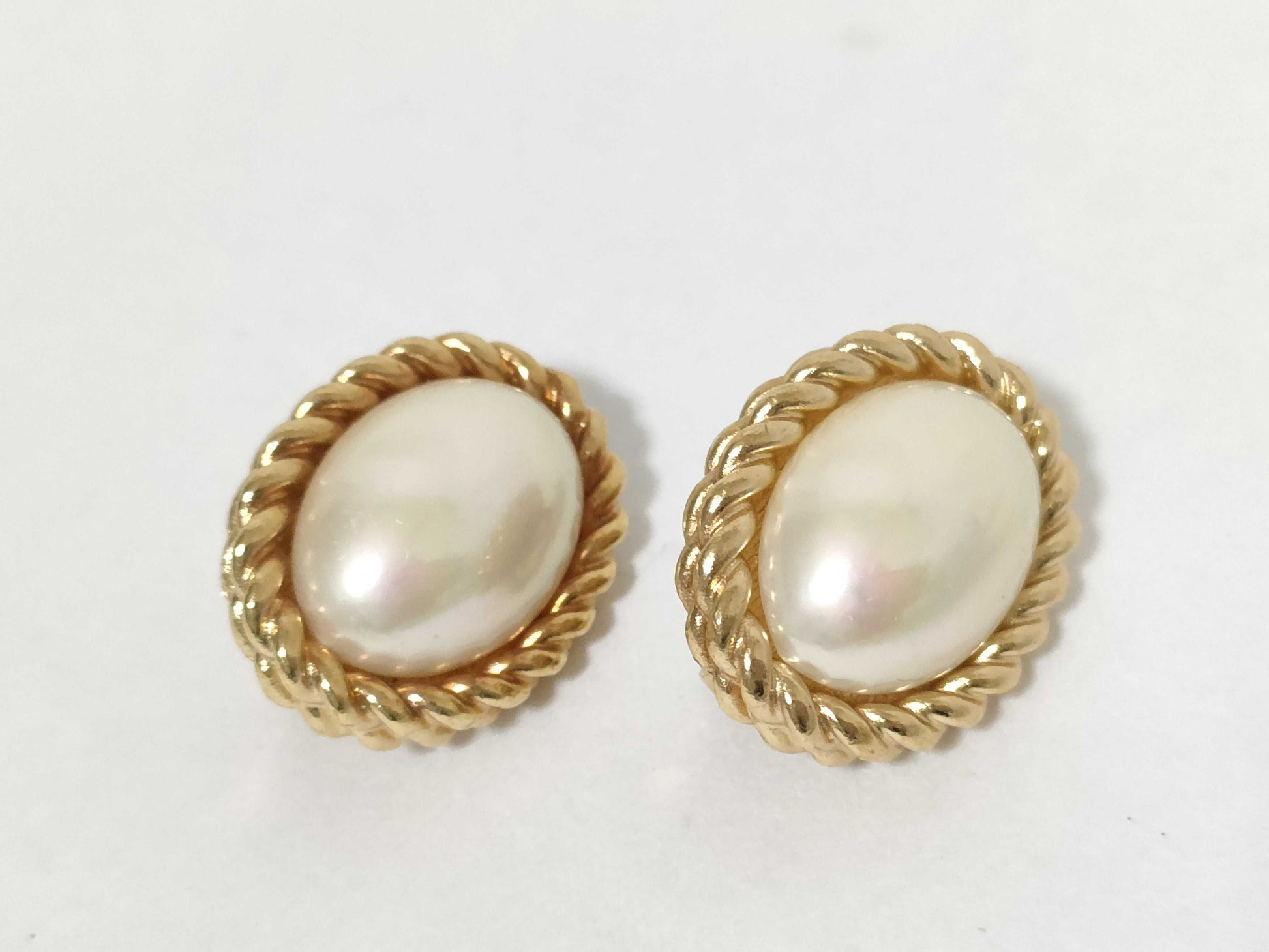 Dior Pearl Gold Earrings