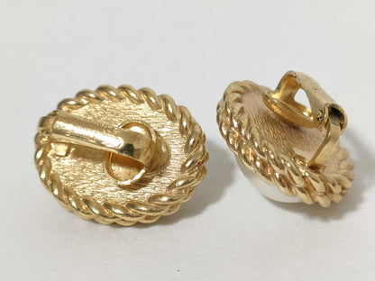 Dior Pearl Gold Earrings