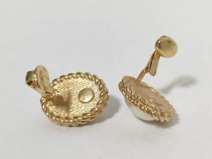 Dior Pearl Gold Earrings